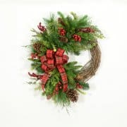 Welcoming Holiday Winter Wreath