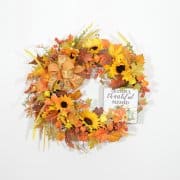 Thankful and Blessed Autumn Wreath