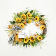 Prairie Sunflowers Summer Wreath