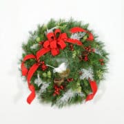 Snowbird Artificial Christmas Wreath