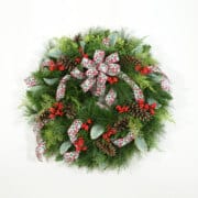 A Quilted Country Christmas Wreath