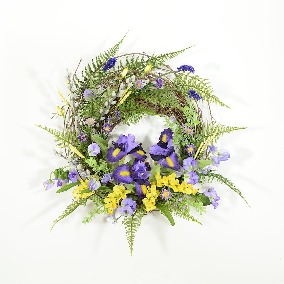 Purple and Yellow Woodland Spring Wreath - Wreaths Unlimited